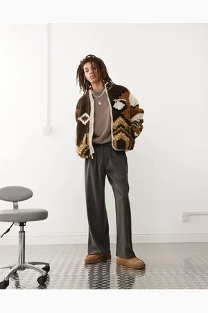 Obey Moroccan rug sherpa jacket in
