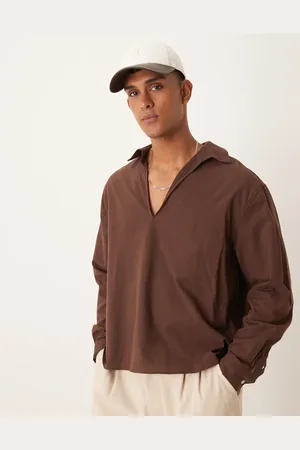 ASOS Oversized long sleeve overhead shirt in