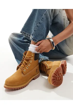 Timberland Premium 6 inch boots in wheat nubuck