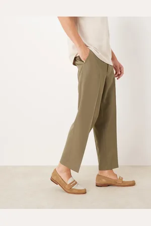 ASOS Smart straight leg cropped trousers in