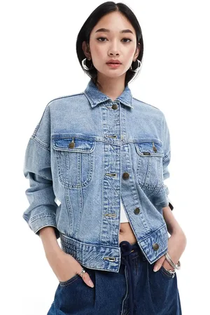 Lee Rider denim bomber jacket in light