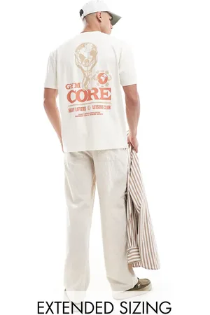 ASOS Relaxed t-shirt in off with back print