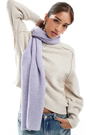 VERO MODA Ribbed scarf in lilac