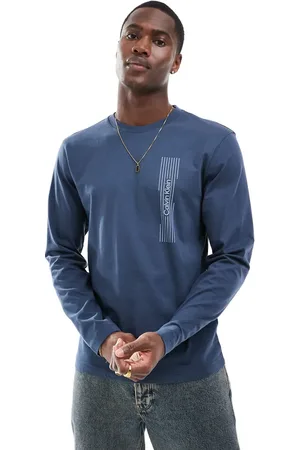 Calvin Klein Horizontal logo long sleeve t-shirt in