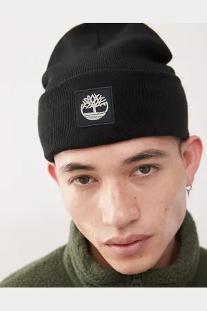Timberland Logo cuffed beanie in