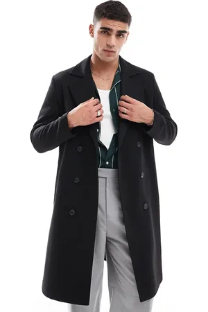 Only & Sons Double breasted overcoat in