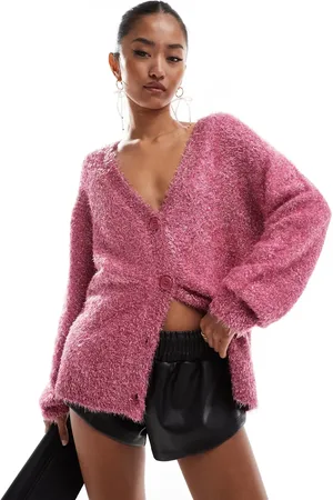 Never Fully Dressed Metallic knit cardigan in