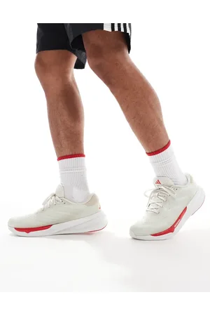 adidas Adidas Running Supernova Stride 2 in white and red