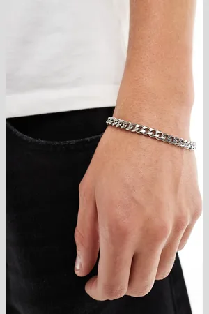 LOST SOULS 7mm chunky curb chain bracelet in stainless steel
