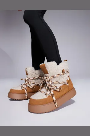 ASOS Weekend Collective snow boot in tan
