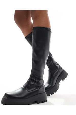 ASOS Curve Canyon sock chunky knee boot in