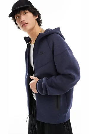 Nike Tech Fleece full zip hoodie in navy