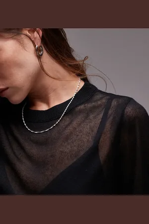 SEOL + GOLD Sterling snake twist chain necklace