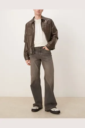 ASOS Wide flare jeans in washed
