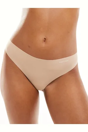 Calvin Klein Invisibles micro thong in beige