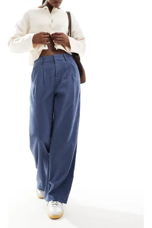 Hollister High waist tailored wide leg trouser in