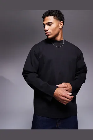 ASOS Heavyweight relaxed boxy long sleeve drop shoulder t-shirt in