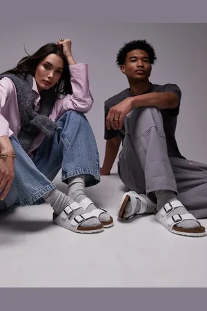 Birkenstock Unisex Arizona birko-flor sandals in