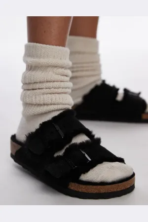 Birkenstock Unisex Arizona shearling sandals in suede