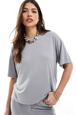 Pieces® Slinky super soft boxy t-shirt co-ord in