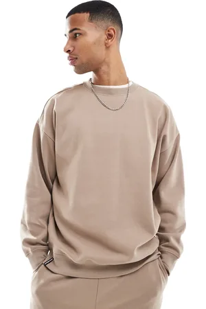 Threadbare Co-ord oversized sweatshirt in stone