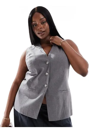 ASOS Curve longline waistcoat in