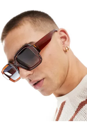 River Island Square sunglasses in dark