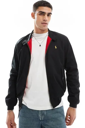 Ralph Lauren Gold icon logo twill harrington jacket in