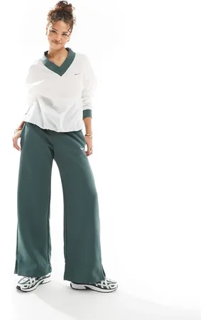 Nike Phoenix fleece oversized wide leg joggers in