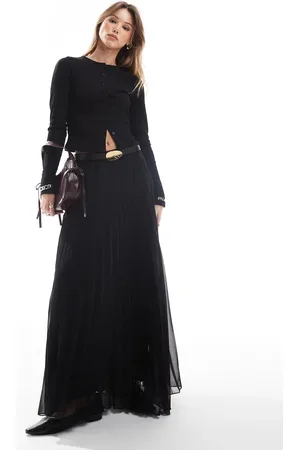 ASOS Pleated maxi skirt in
