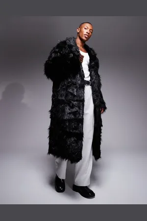 ASOS Faux fur overcoat in