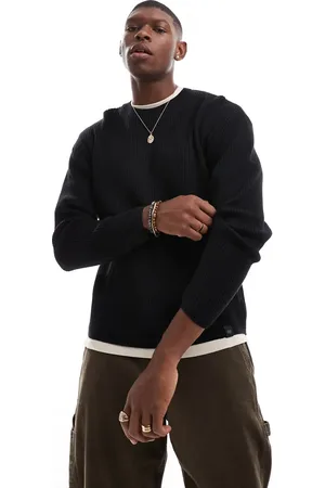 Pull&Bear Ribbed knitted jumper in