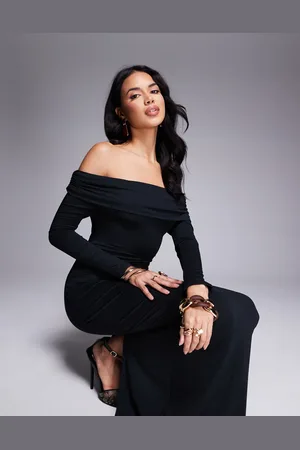 Tala 365 ruched off the shoulder maxi dress in