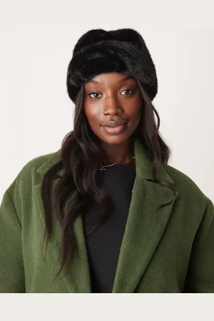 My Accessories Faux fur turnup beanie in