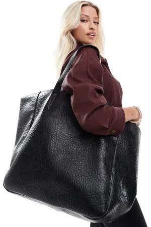 ASOS Large textured tote bag in