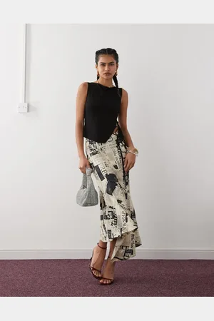Weekday Tayla boatneck top with side tie detail in