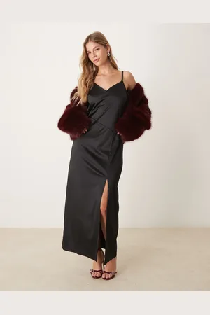 VILA Satin singlet dress in