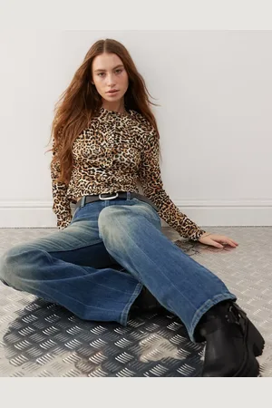 COLLUSION Ribbed leopard print cardigan