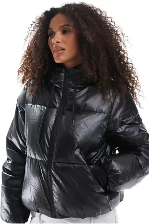 Stradivarius Padded jacket with hood in