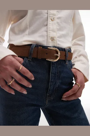 MANGO Suede buckle belt in