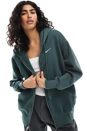 Nike Phoenix fleece oversized 1/2 zip hoodie in vintage
