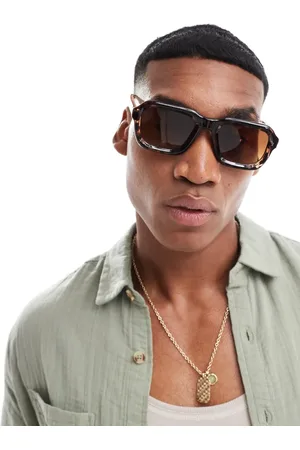 ASOS Square sunglasses in dark tortoiseshell