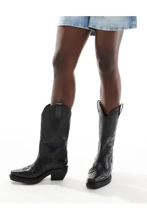 Schuh Dora western knee boots in leather