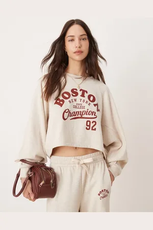 Miss Selfridge Boston sweat co-ord in oatmeal marl