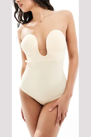Magic Bodyfashion Luve strapless low back thong body in latte