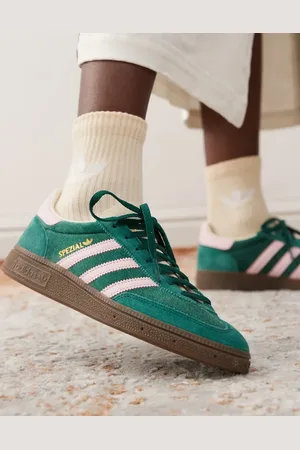 adidas Handball Spezial trainers in dark and pink