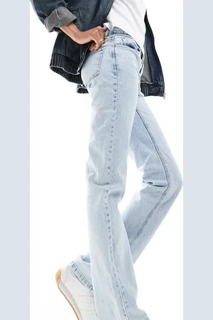 Stradivarius D98 Tall straight leg jeans in light
