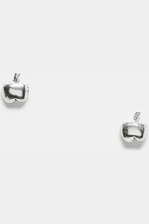 Kingsley Ryan Apple stud earrings in sterling