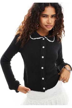 Motel Jaiko frill collar cardigan in