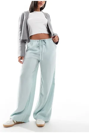 ASOS Satin pull on trouser in mint